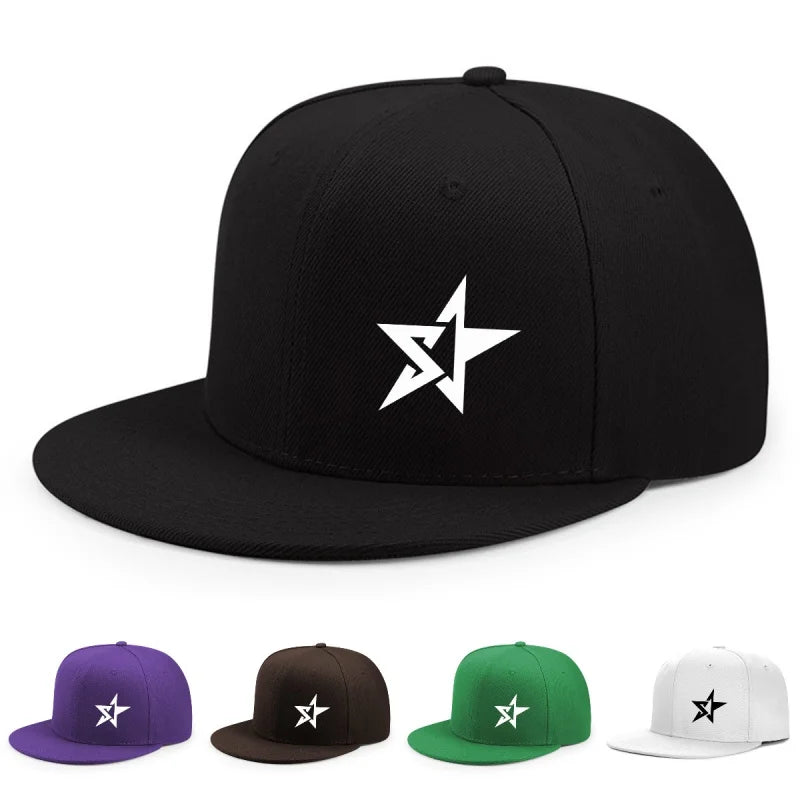 Hats for women in spring and summer, outdoor flat brimmed hats for men, hardtop breathable wide brimmed hip-hop hats, American s